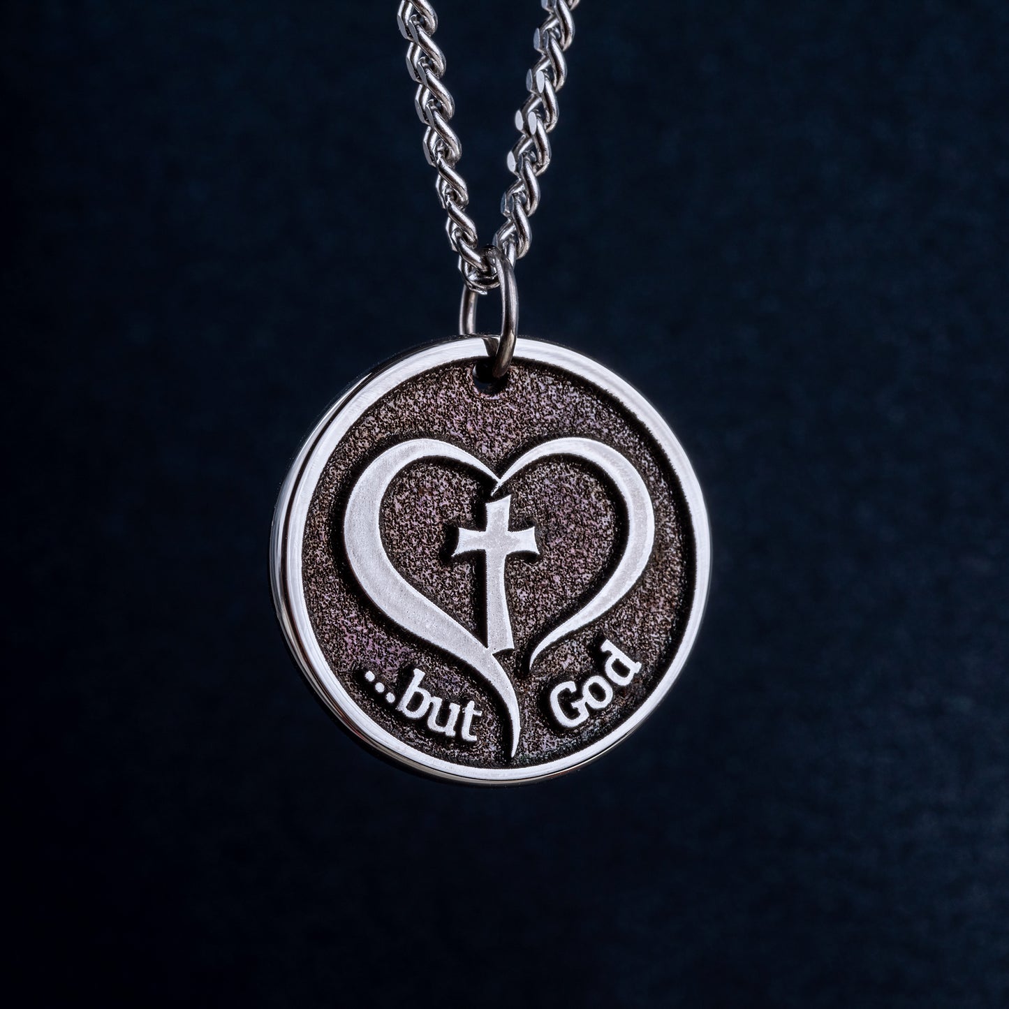 The Necklace with the Crucifixion and the words But God