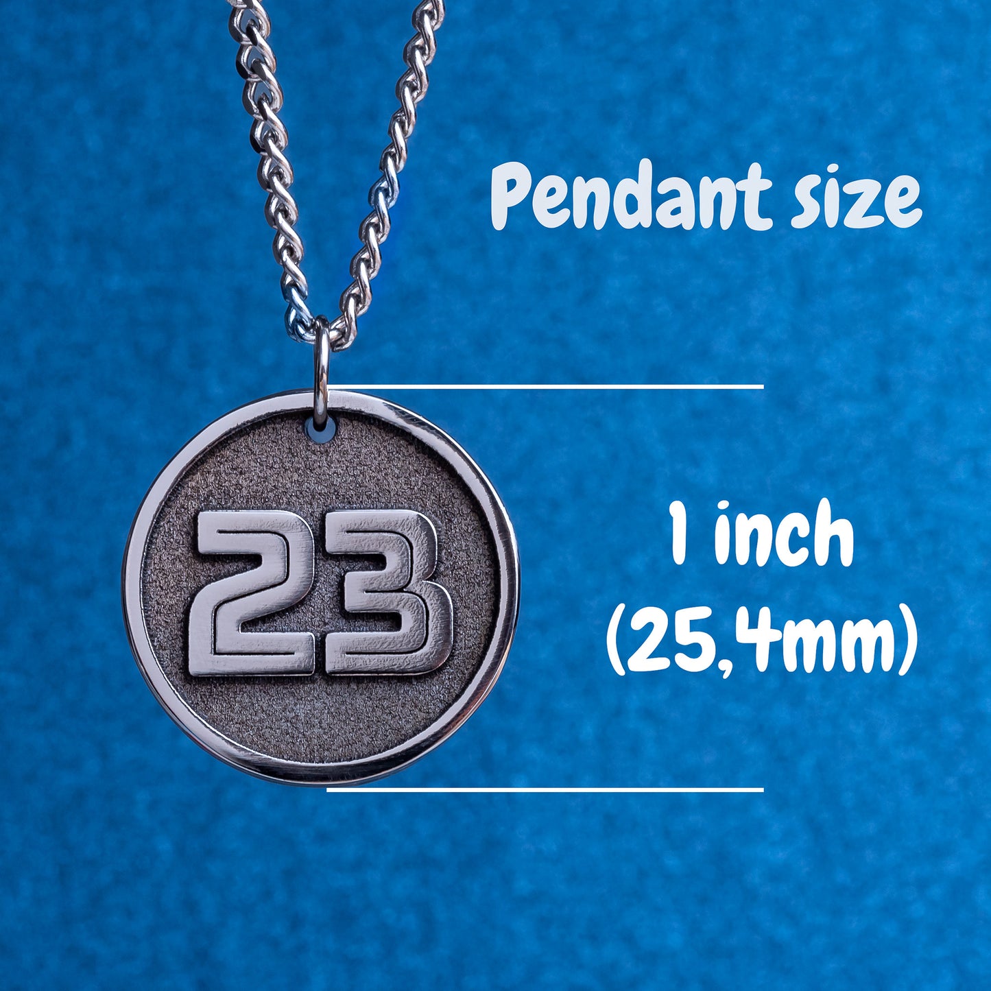 Jersey Number Custom Necklace Pendant