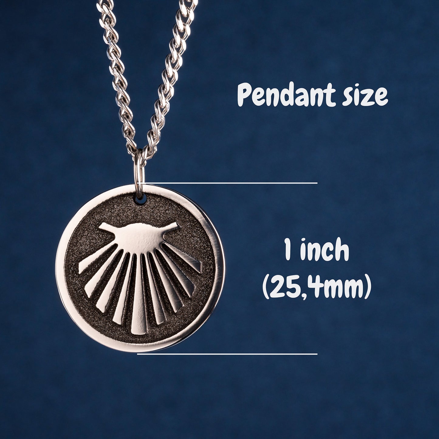 Camino de Santiago Necklace. Buen Camino Necklace for Pilgrimage Route Gift. St James Way Pendant Symbol of the Pilgrim Route