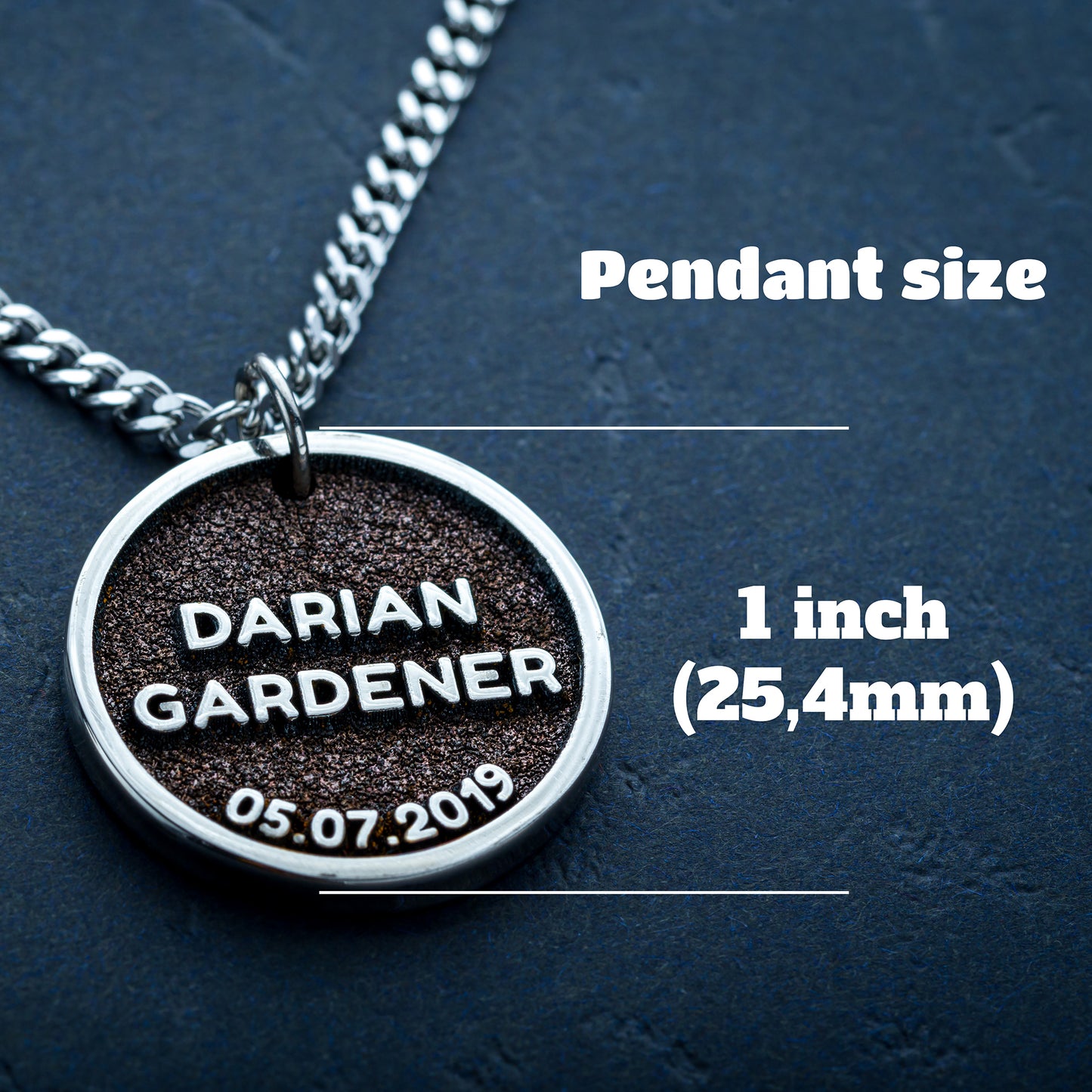 Personalized Necklace With Memmorable Date