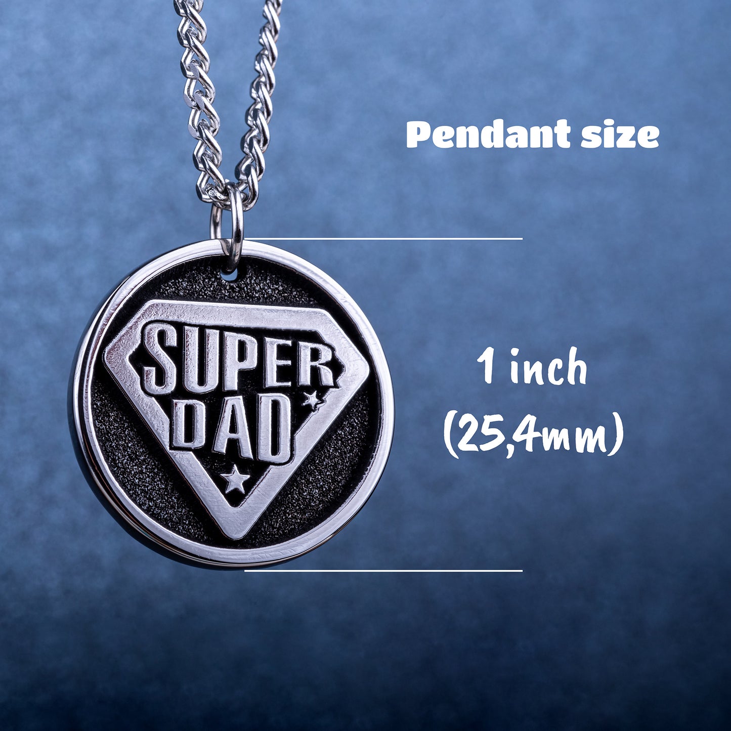 Super Dad - Personalized Pendant for Father Day