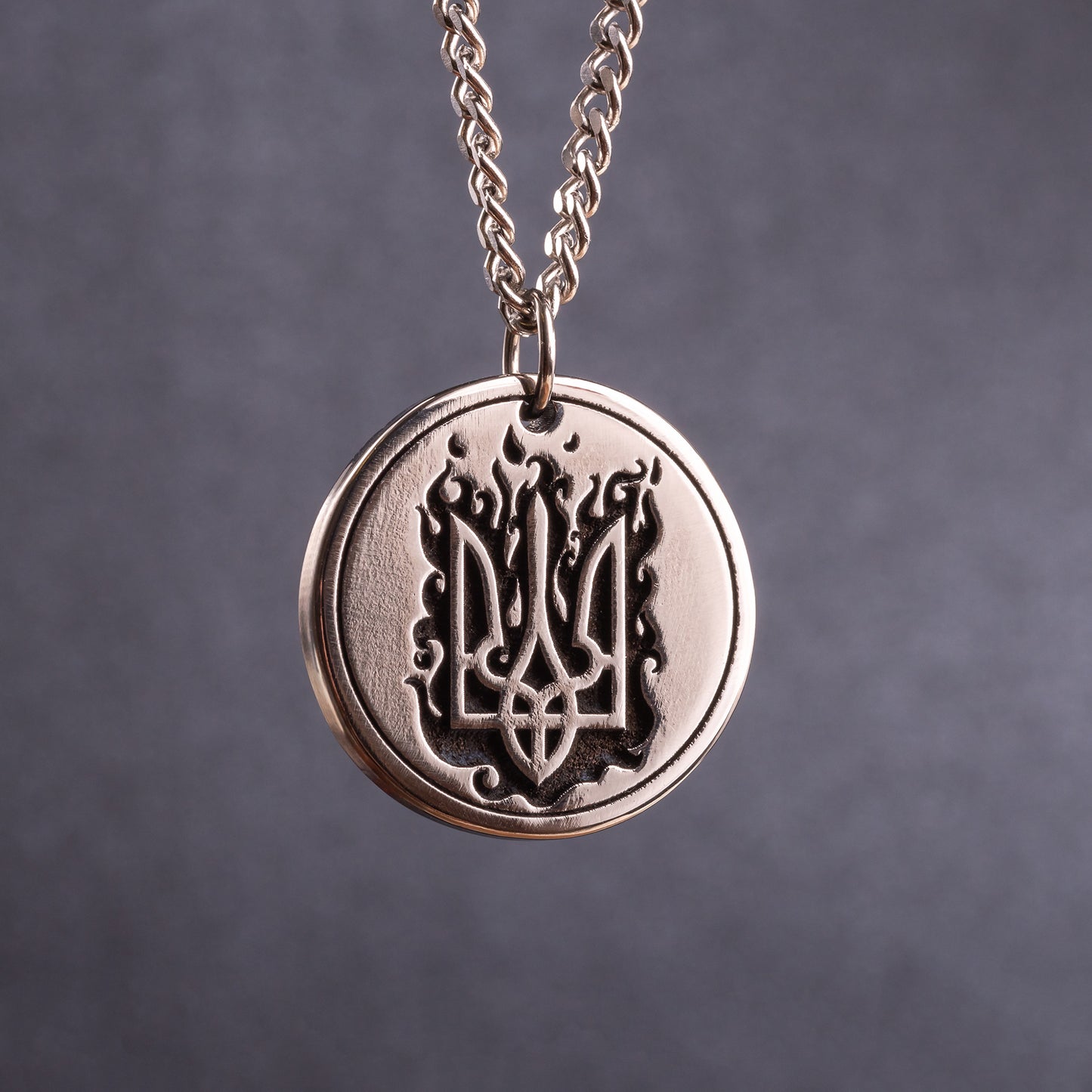 Ukrainian coat of arms - Trident (Tryzub). Pendant with symbol of Ukraine