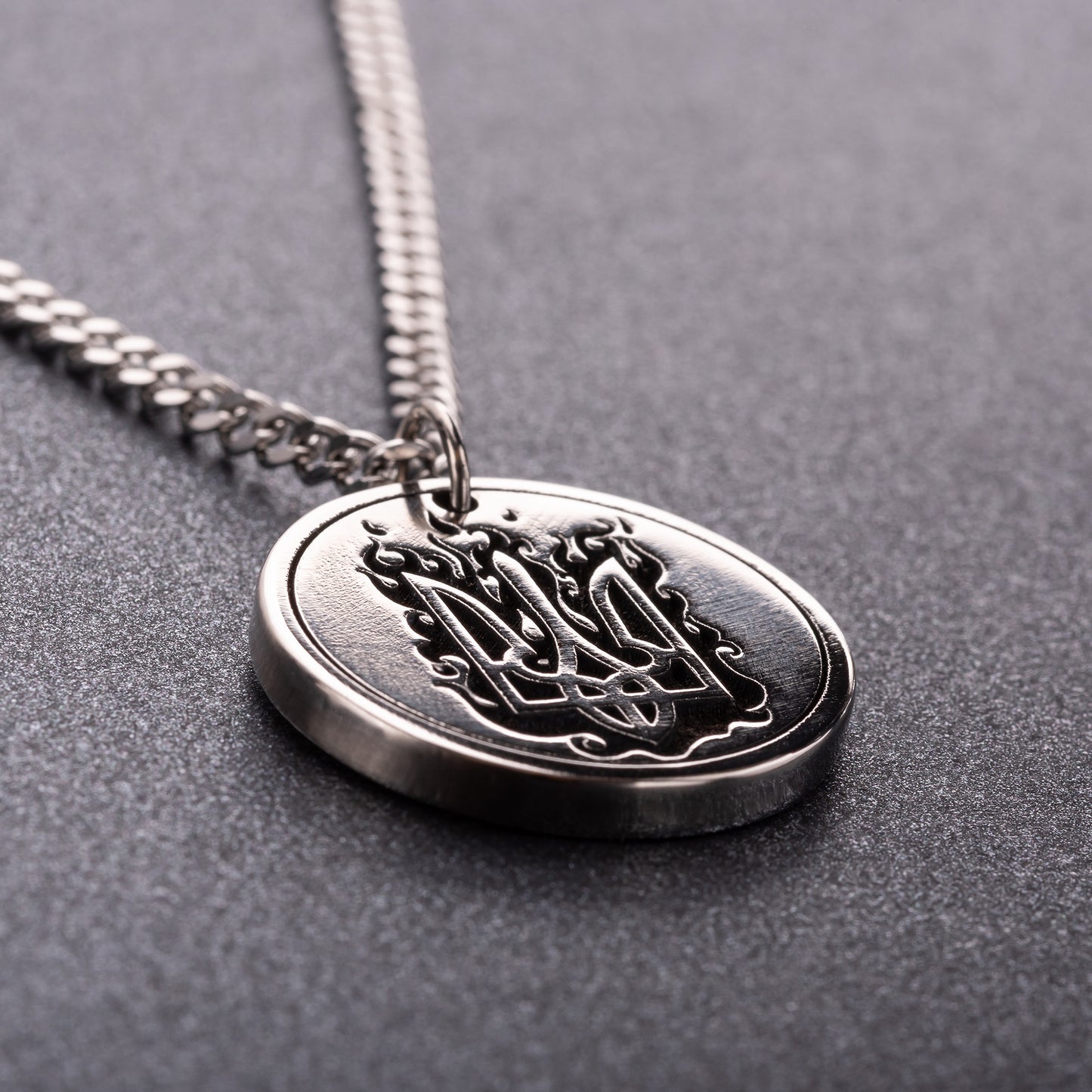 Ukrainian coat of arms - Trident (Tryzub). Pendant with symbol of Ukraine