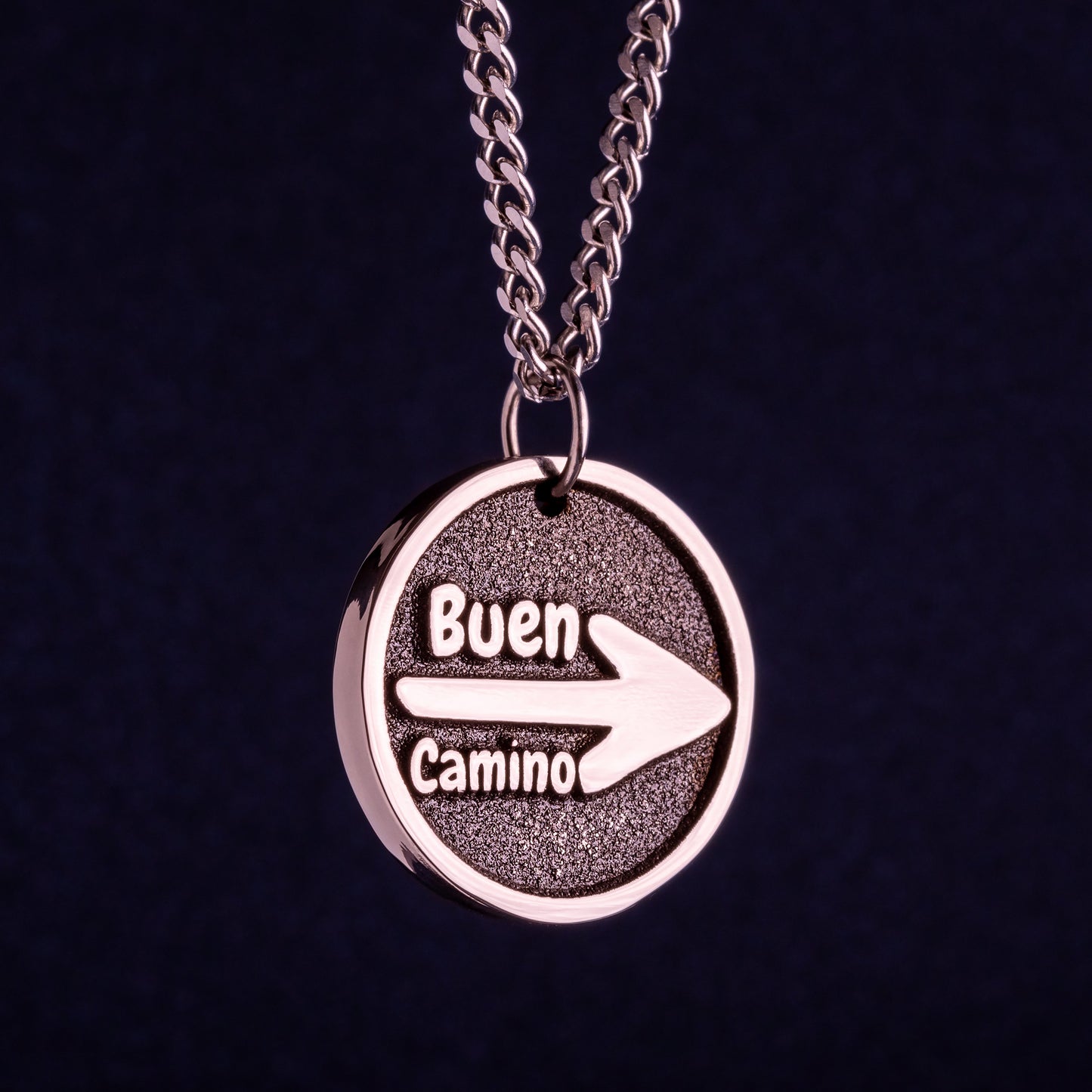 Buen Camino de Santiago de Compostela Necklace St James Way Pendant Symbol of the Pilgrim Route. Camino Guide Arrow