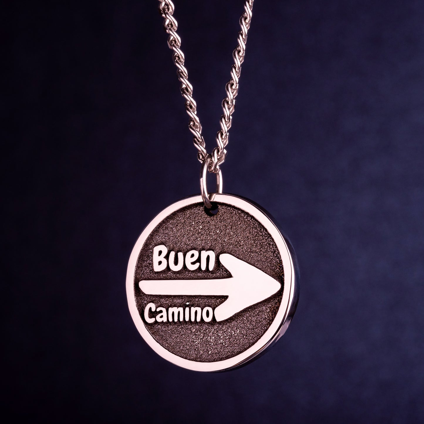 Buen Camino de Santiago de Compostela Necklace St James Way Pendant Symbol of the Pilgrim Route. Camino Guide Arrow