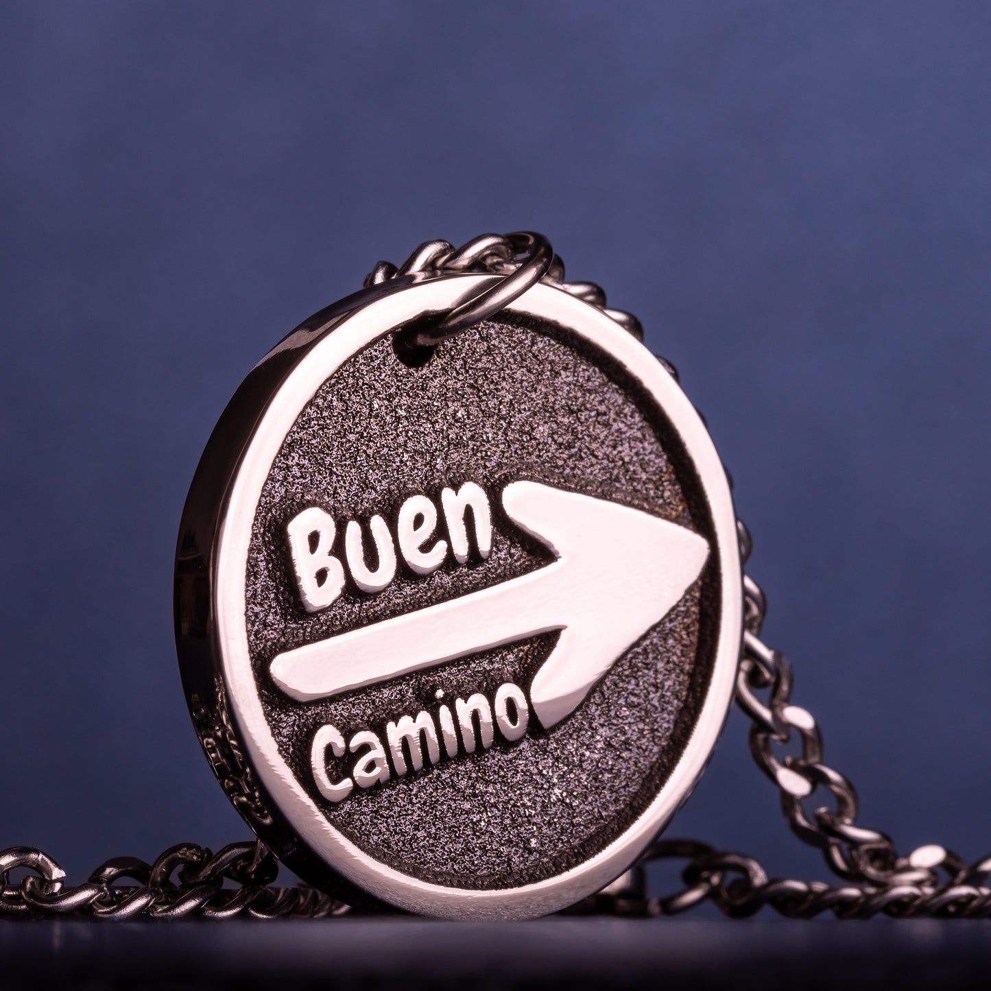 Buen Camino de Santiago de Compostela Necklace St James Way Pendant Symbol of the Pilgrim Route. Camino Guide Arrow