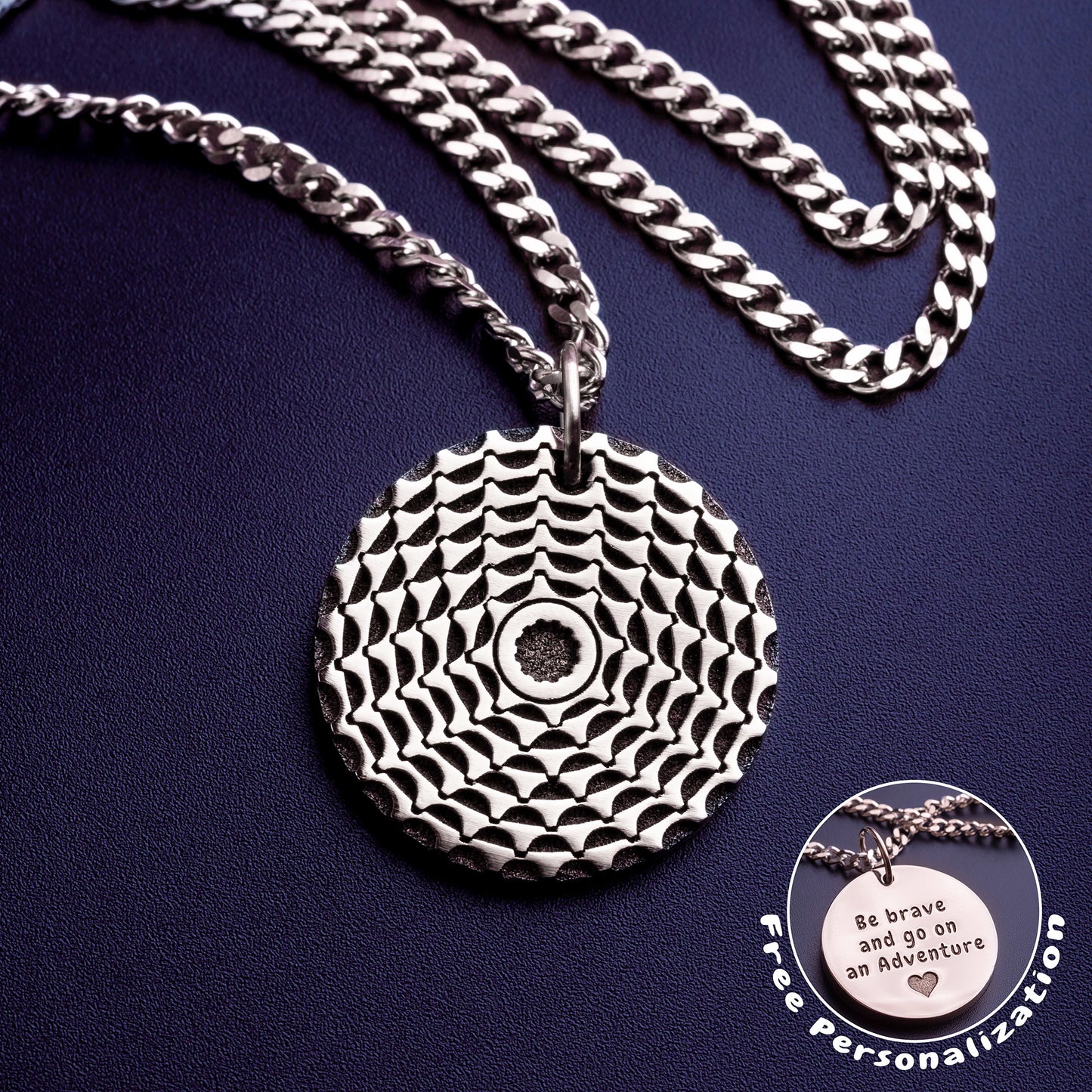 Bicycle Cassette Necklace. Cycling Pendant