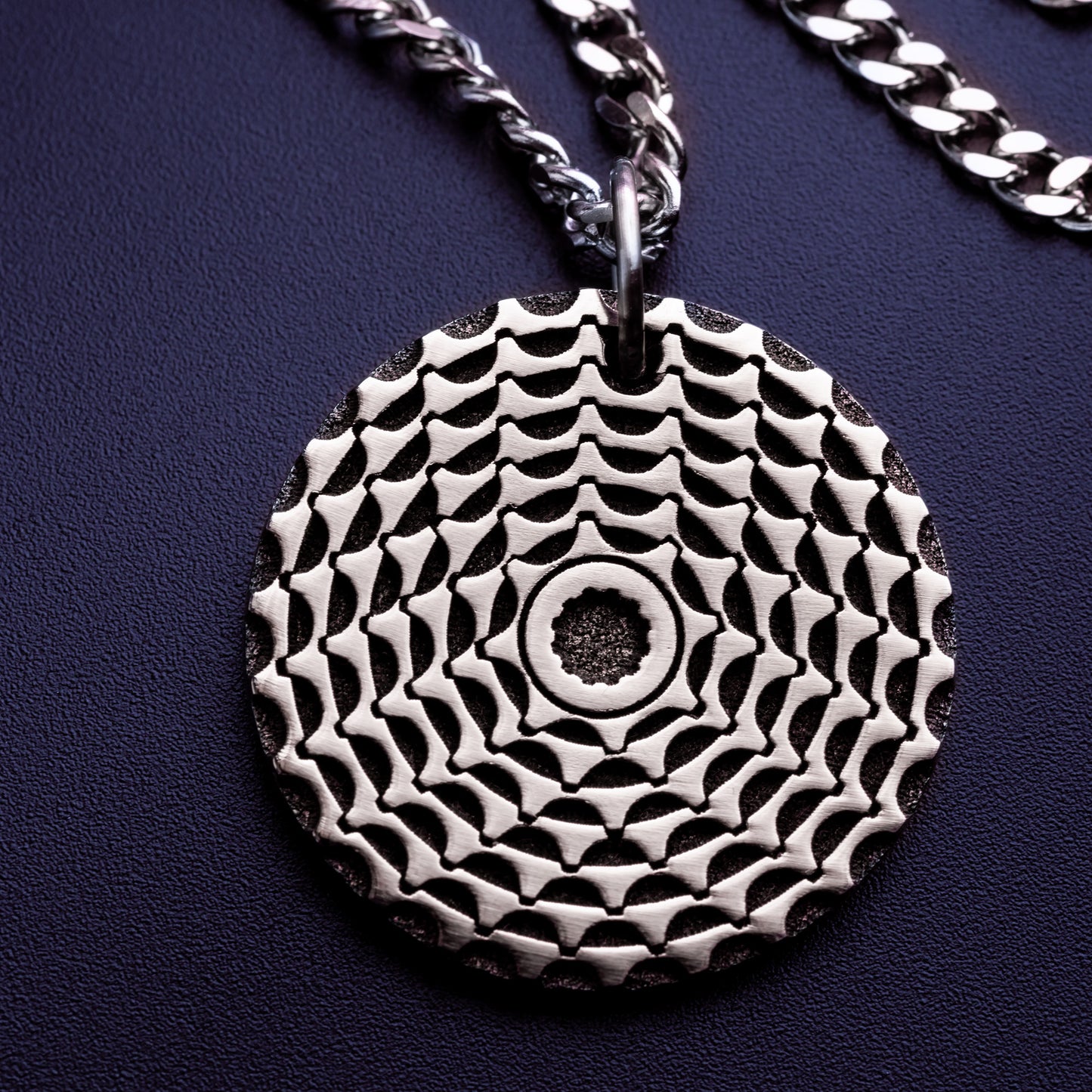 Bicycle Cassette Necklace. Cycling Pendant