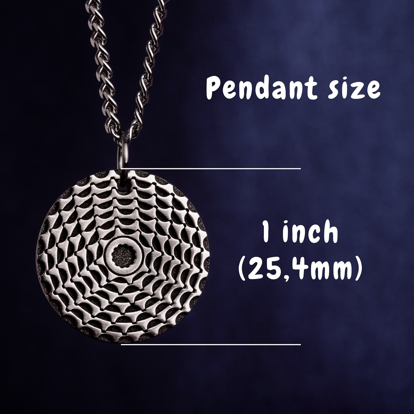 Bicycle Cassette Necklace. Cycling Pendant