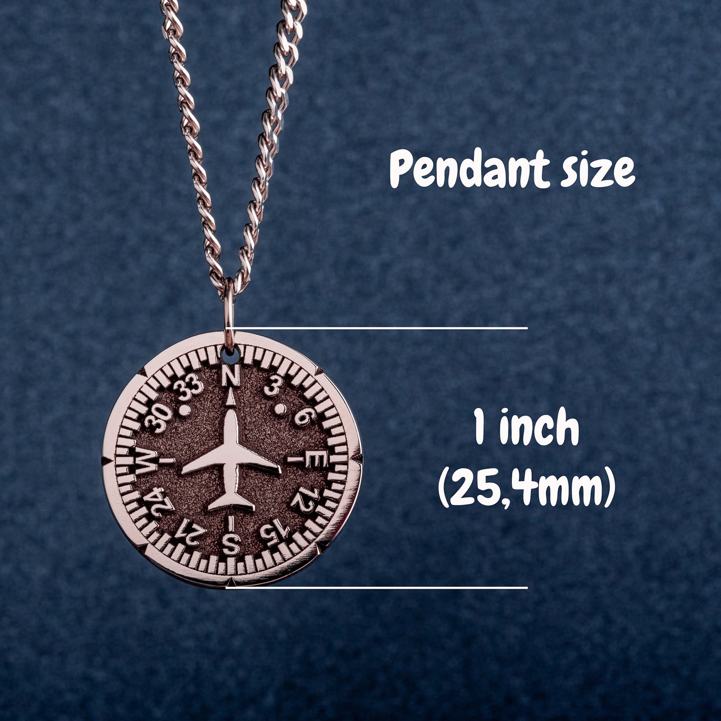 Aircraft Cabin Crew Necklace Flight Attendant Pendant Gift for Pilot and Traveler