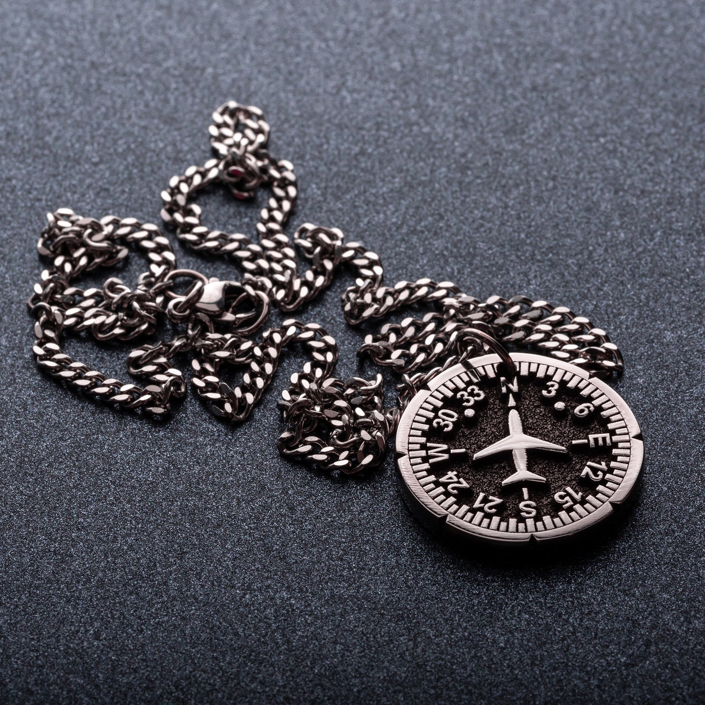 Aircraft Cabin Crew Necklace Flight Attendant Pendant Gift for Pilot and Traveler