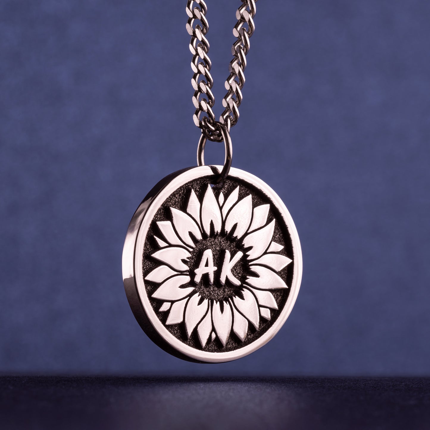 Personalized Sunflower Necklace Named Pendant Gift for Mom Necklace Jewelry for Girlfriend