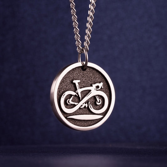 Bicycle Necklace Triathlon Road Bike Necklace Cyclist Pendant. Gift for Cyclist