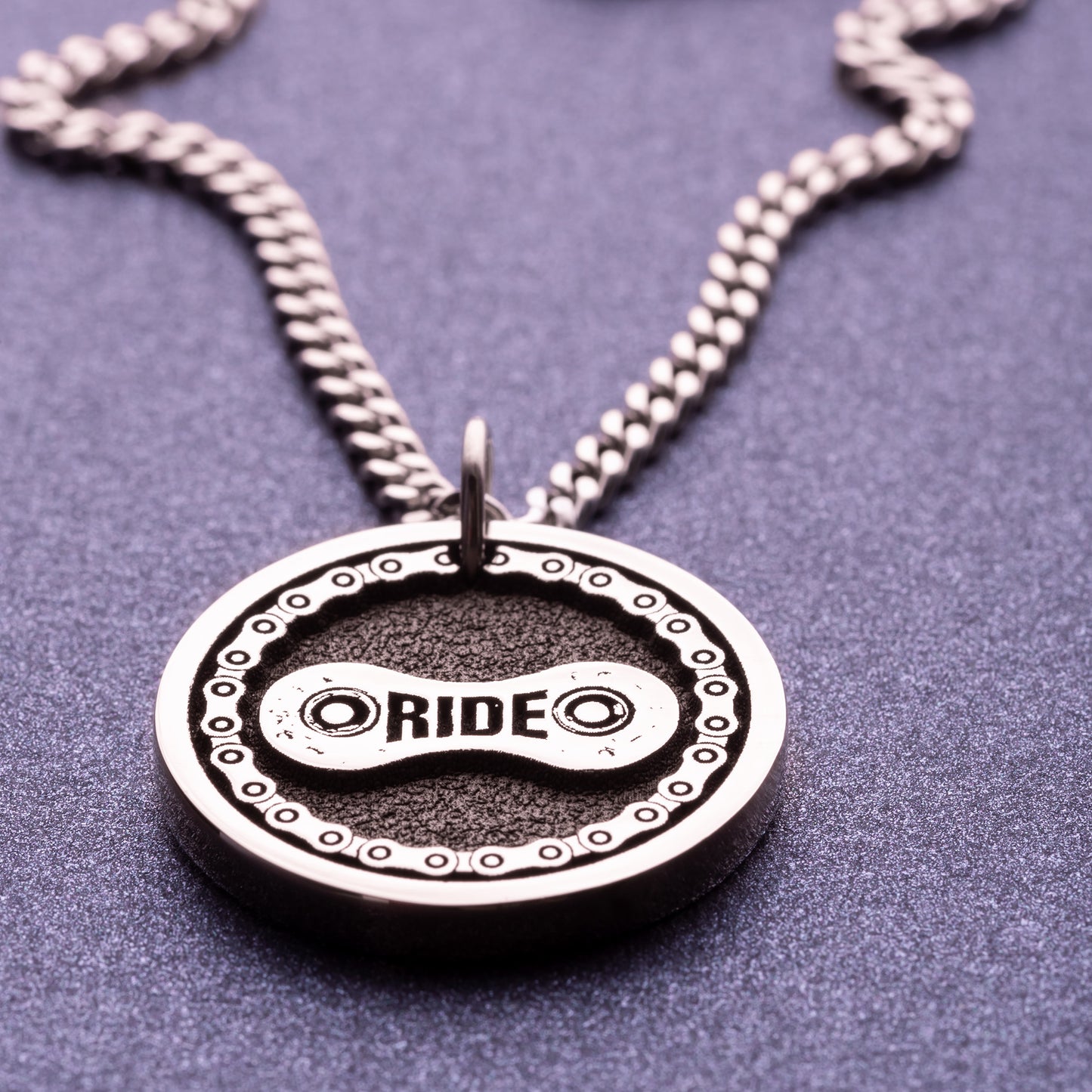 Bicycle Chain Link Necklace Cycle Pendant Mountainbiker Bike MTB Rider Pendant gift for Cyclist