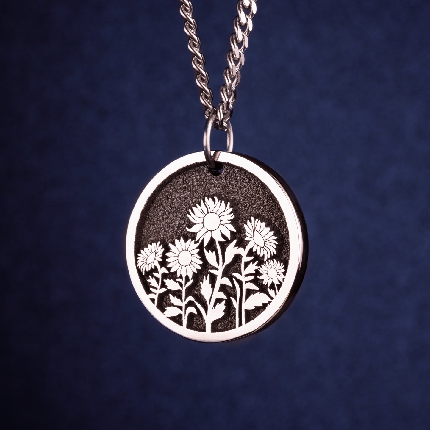 Sunflower Necklace Sunflower Jewelry for Women Five Sunflowers Pendant Gift for Mom Necklace