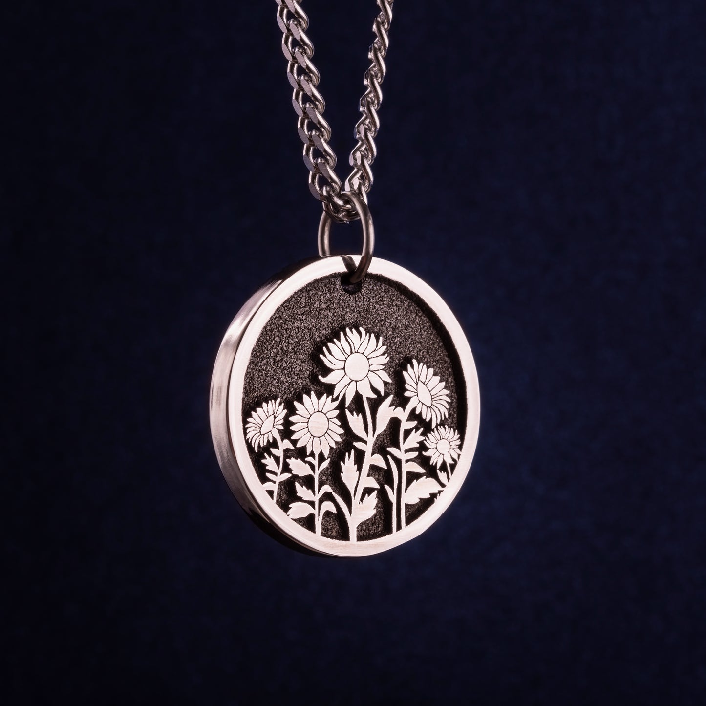 Sunflower Necklace Sunflower Jewelry for Women Five Sunflowers Pendant Gift for Mom Necklace