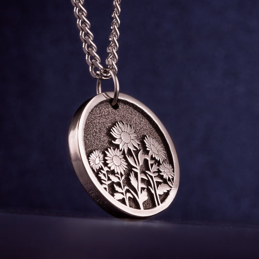 Sunflower Necklace Sunflower Jewelry for Women Five Sunflowers Pendant Gift for Mom Necklace