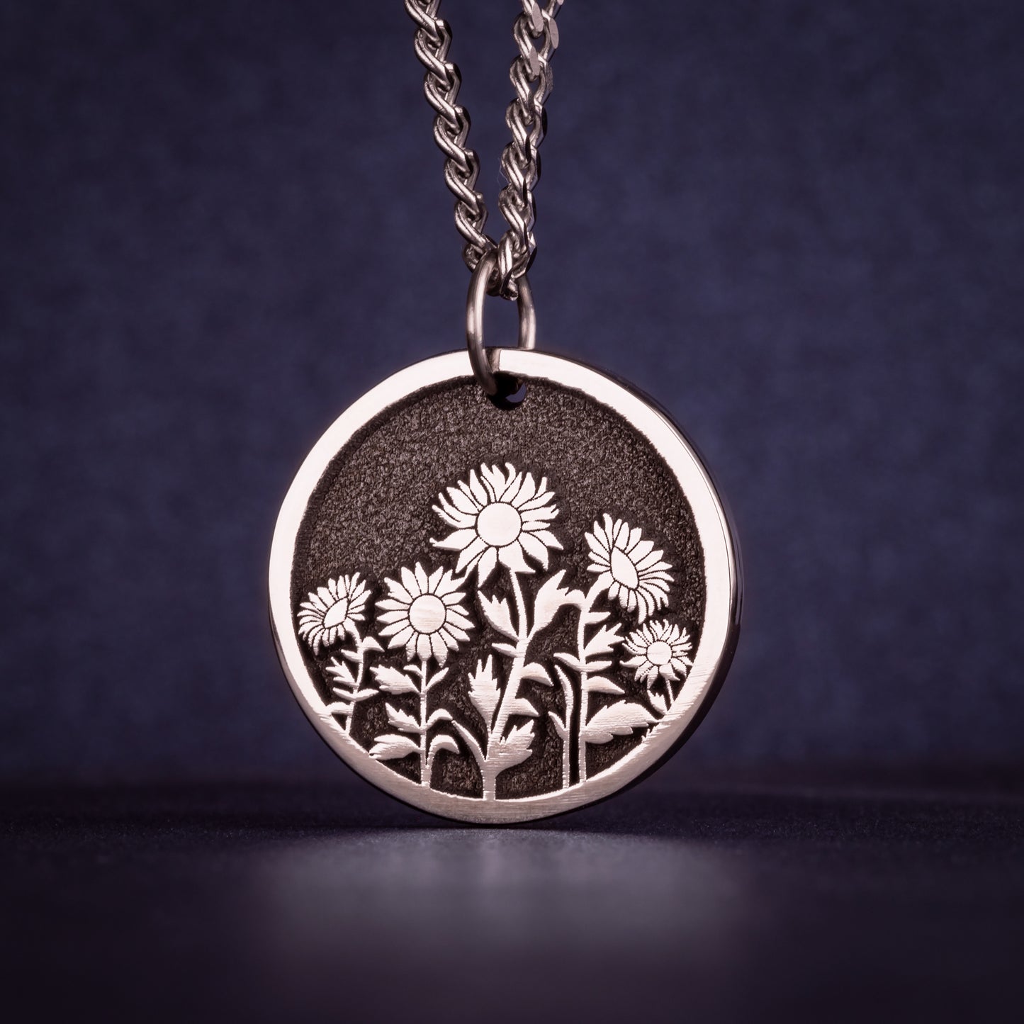 Sunflower Necklace Sunflower Jewelry for Women Five Sunflowers Pendant Gift for Mom Necklace