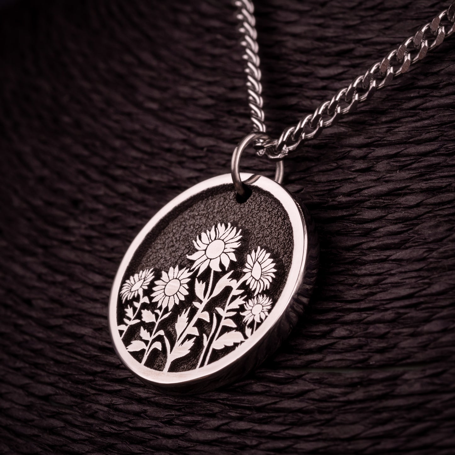 Sunflower Necklace Sunflower Jewelry for Women Five Sunflowers Pendant Gift for Mom Necklace