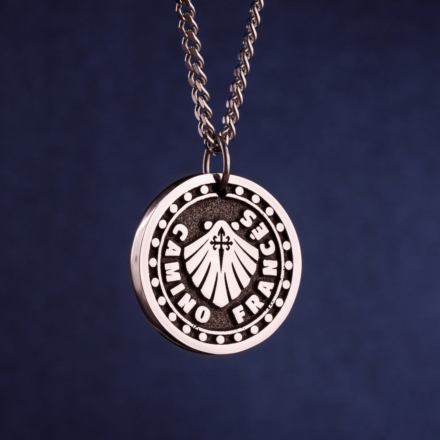 Camino Frances Necklace Symbolic Camino de Santiago Pendant with Scallop Shell. Gift for Pilgrim of the Way of St. James