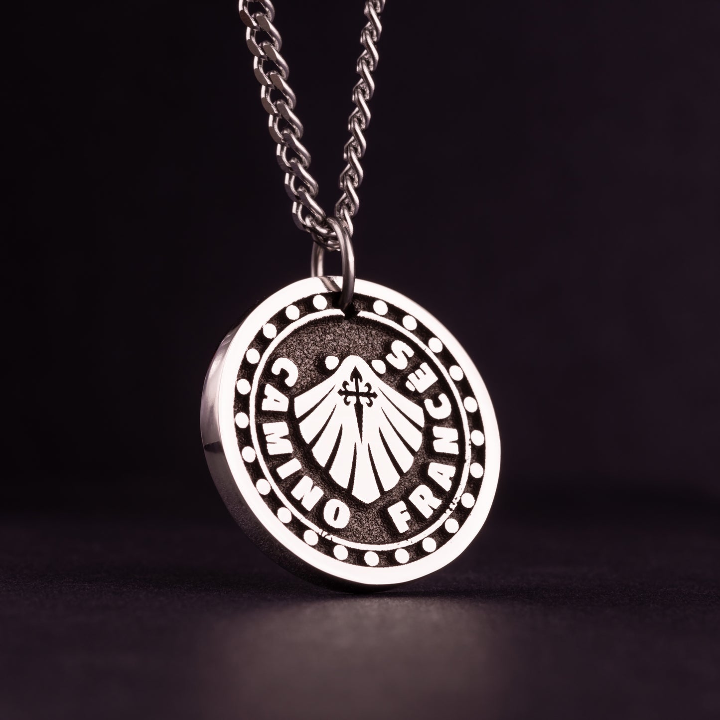 Camino Frances Necklace Symbolic Camino de Santiago Pendant with Scallop Shell. Gift for Pilgrim of the Way of St. James