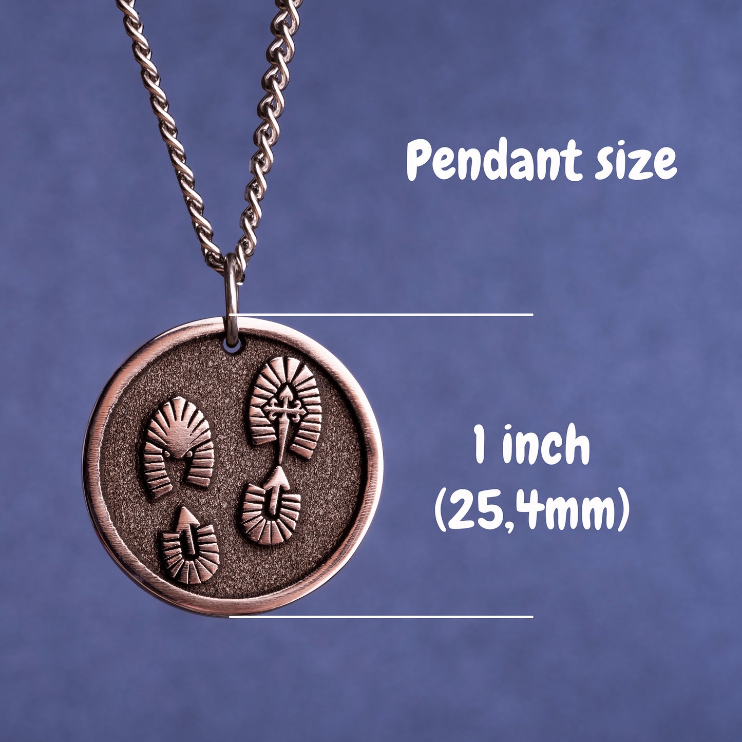 Camino de Santiago Necklace Camino Frances Pendant Camino Boots Print Necklace Pilgrim Gift for Peregrino Way of St James Gift for Peregrino