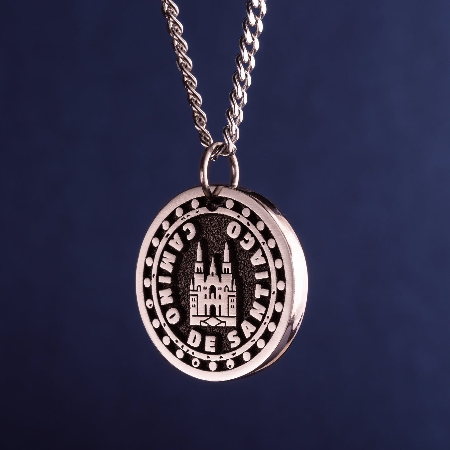 Camino de Santiago Cathedral Necklace, Santiago de Compostela Pendant, Camino Credential Stamp Pendant. Jakobsweg Anhänger, Gift for Pilgrim