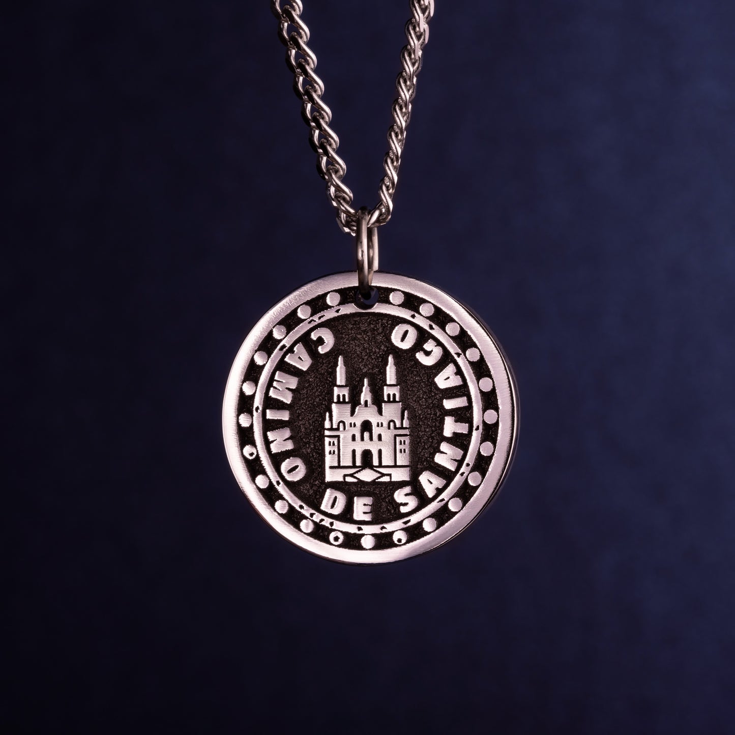 Camino de Santiago Cathedral Necklace, Santiago de Compostela Pendant, Camino Credential Stamp Pendant. Jakobsweg Anhänger, Gift for Pilgrim