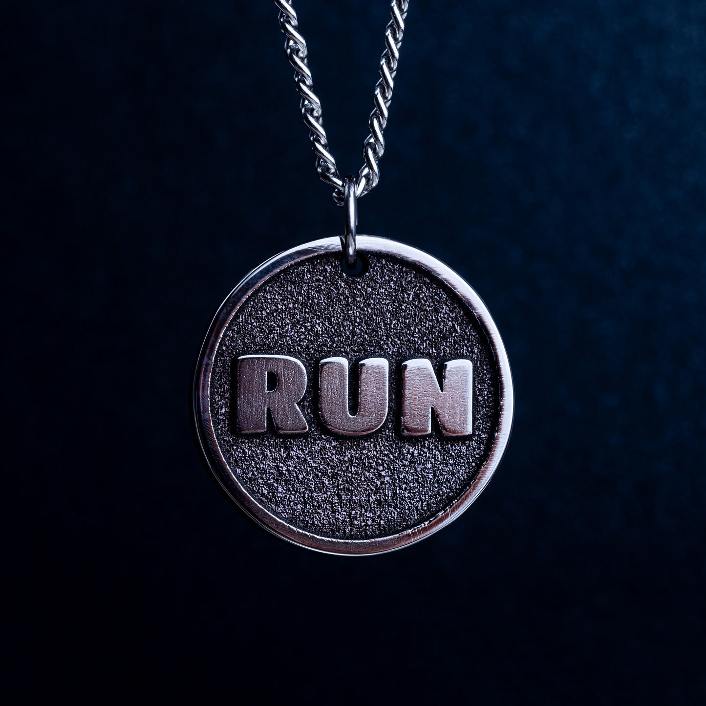 RUN - Custom pendant necklace for an athlete runner. Various sports. Medal for the participant and winner of the competition