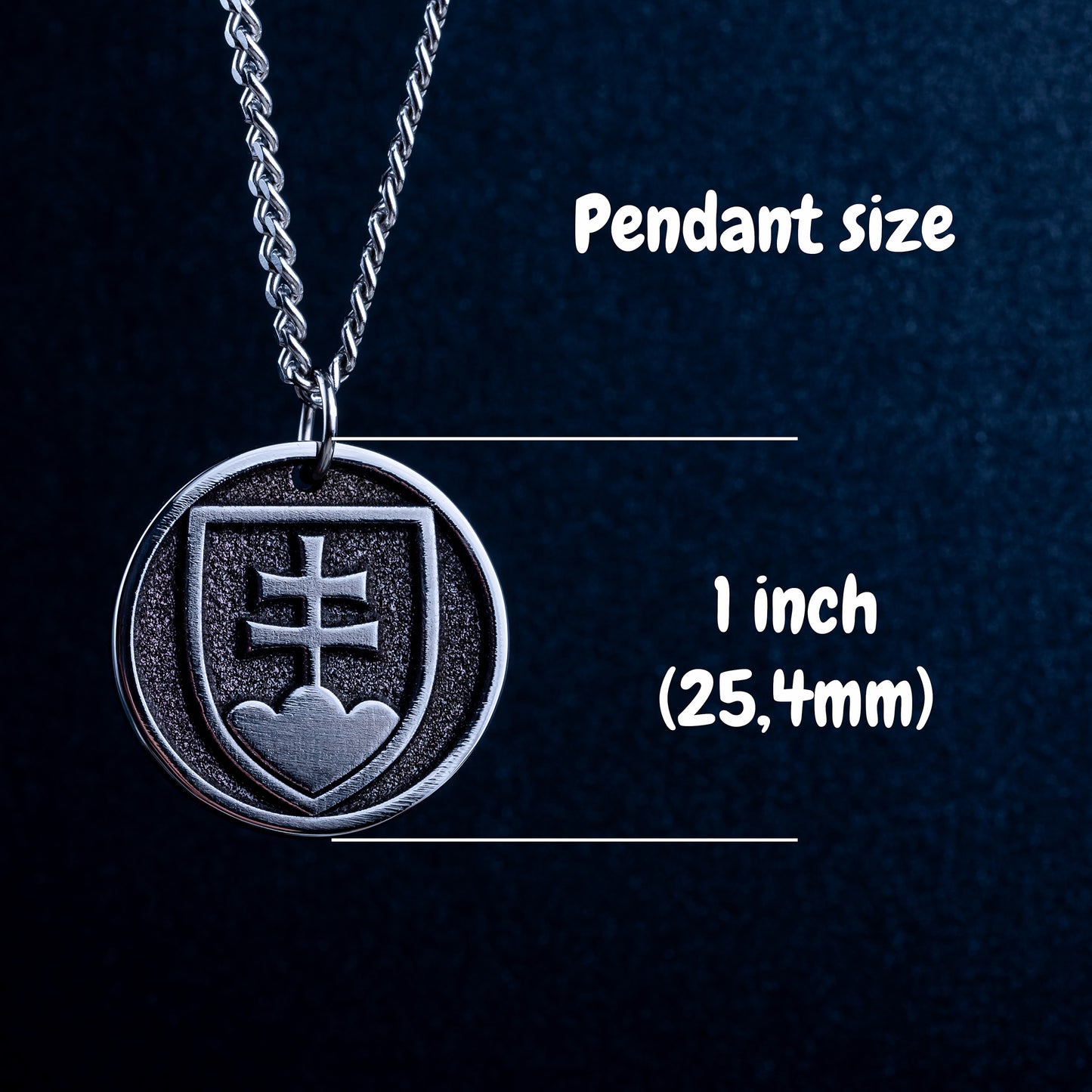 Personalized Pendant With Slovak National Emblem. Štátny znak Slovenskej republiky