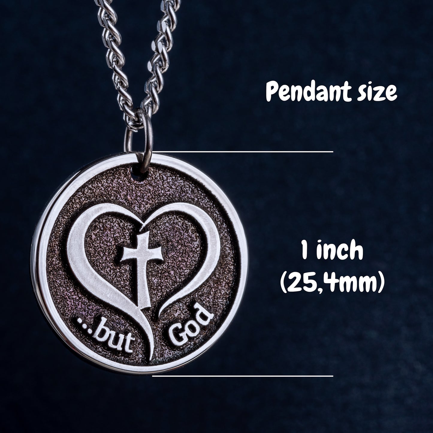 The Necklace with the Crucifixion and the words But God