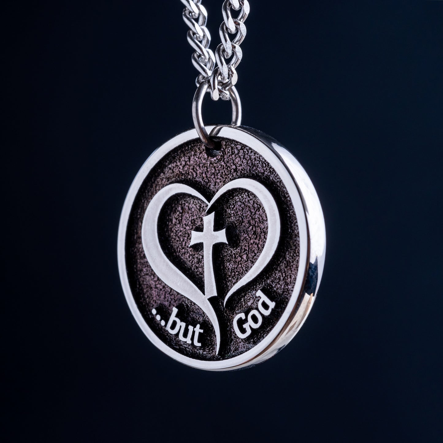 The Necklace with the Crucifixion and the words But God