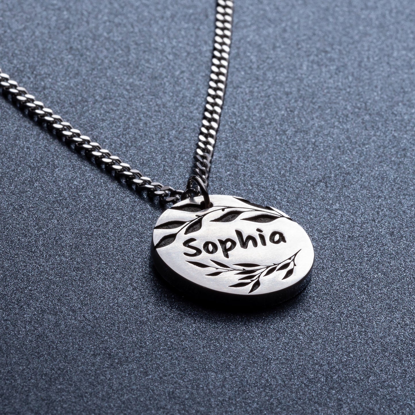 Personalized Olive Sprig Name Pendant - Jewelry Piece for Girls