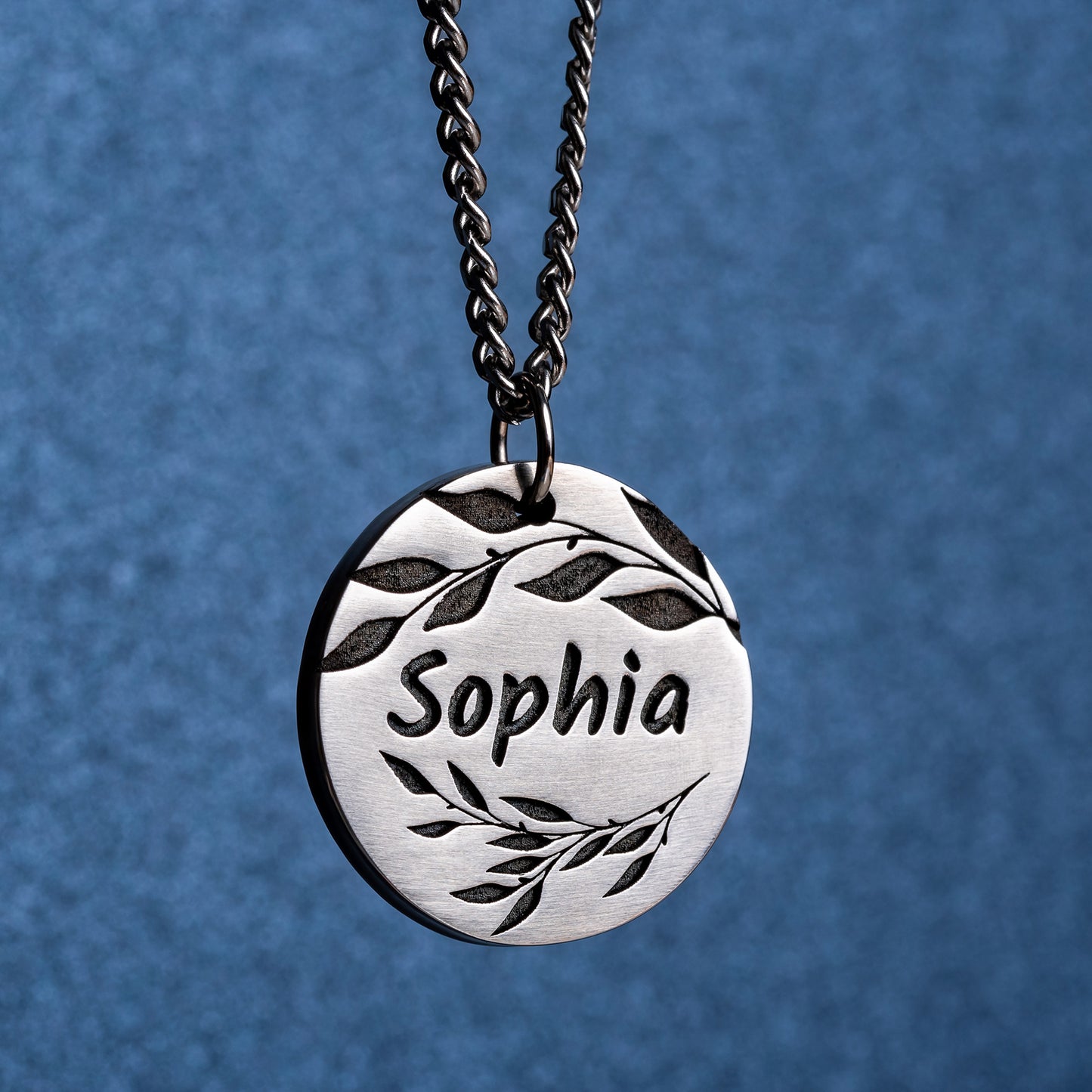 Personalized Olive Sprig Name Pendant - Jewelry Piece for Girls