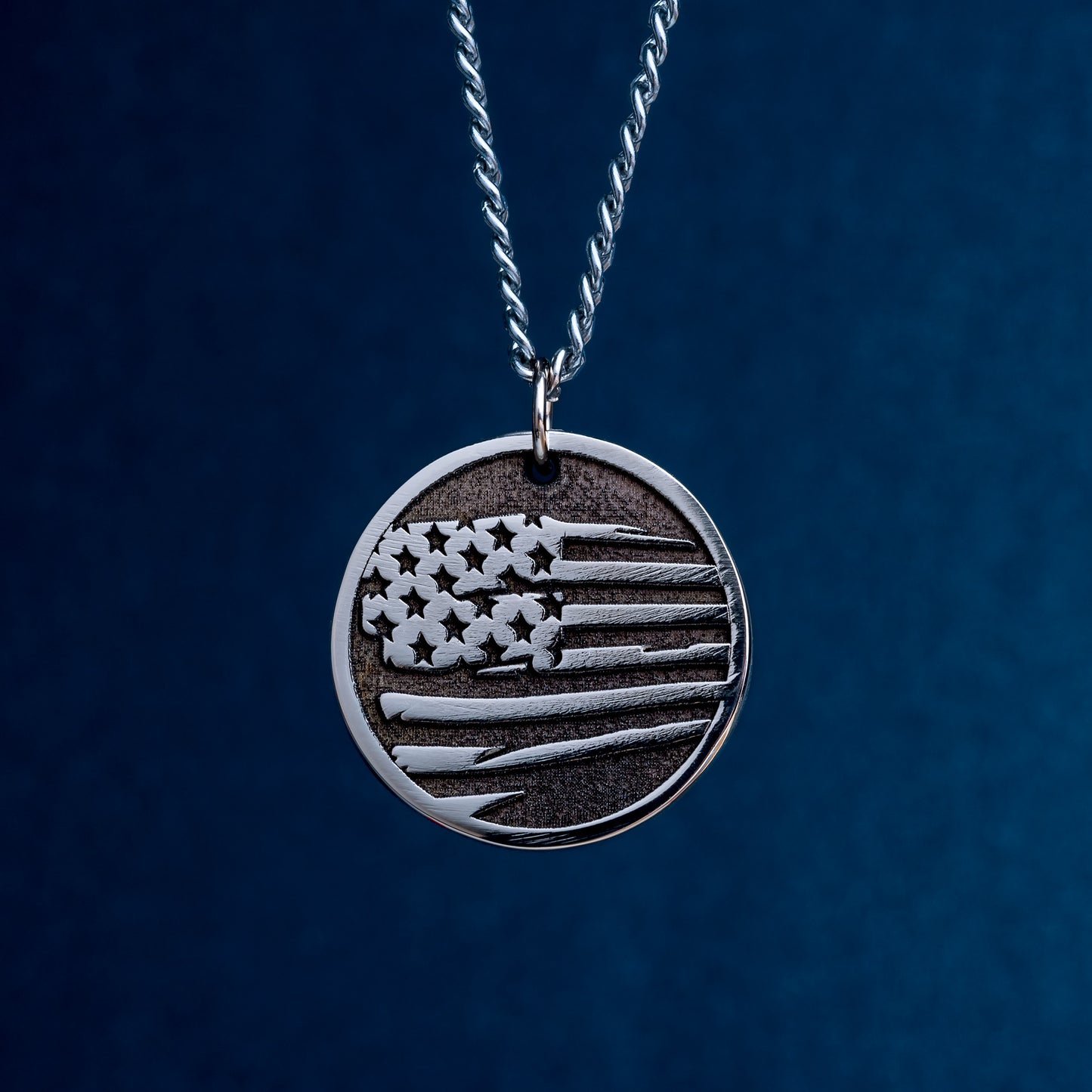 Necklace with the United States Flag