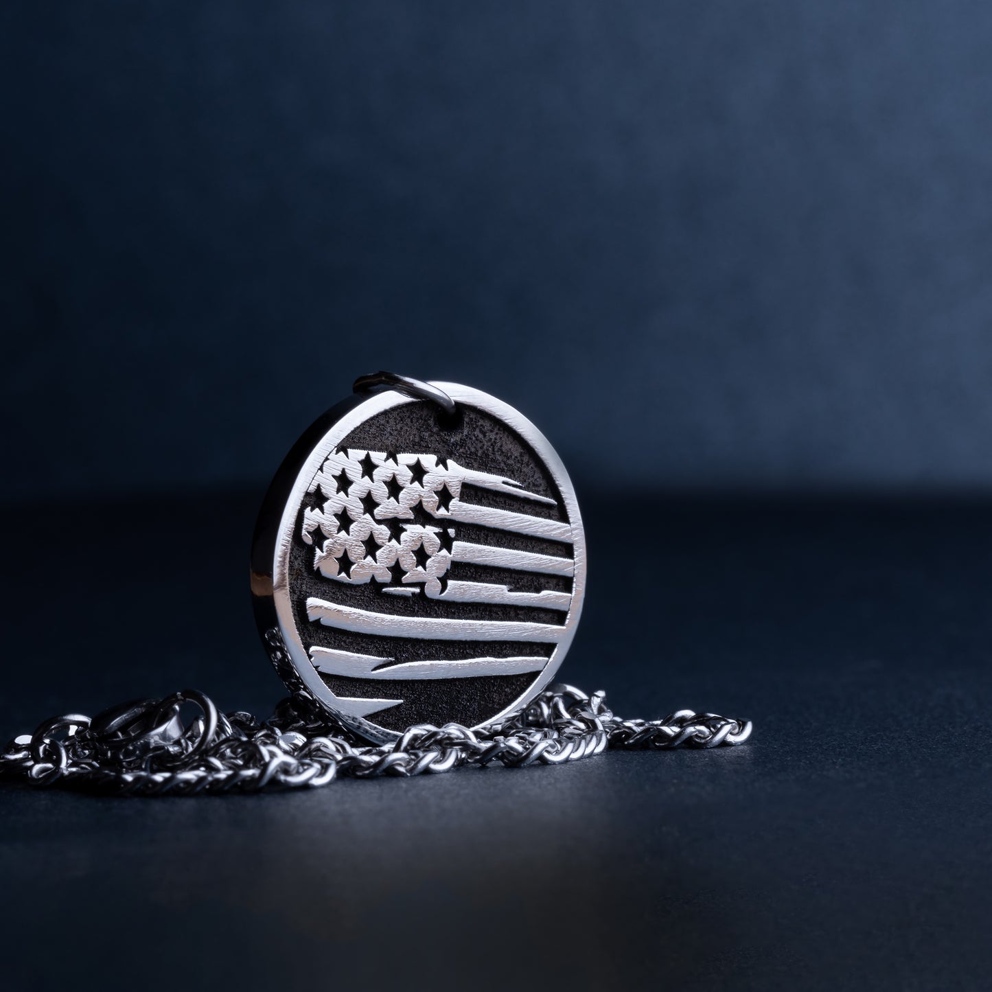 Necklace with the United States Flag