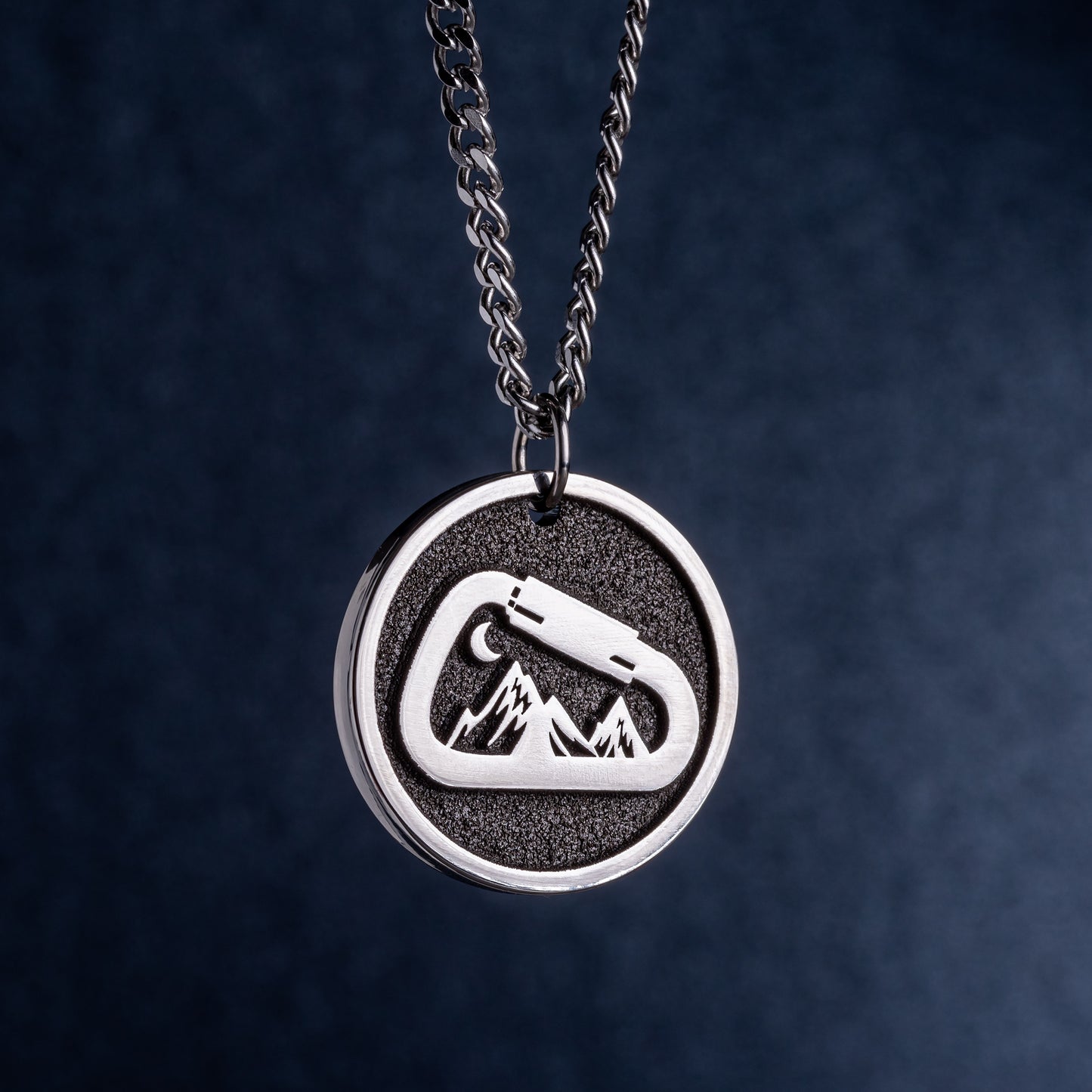 Personalized Mountain Carabiner Pendant - Perfect Gift for Adventure Lovers, Boulderer, Climber!