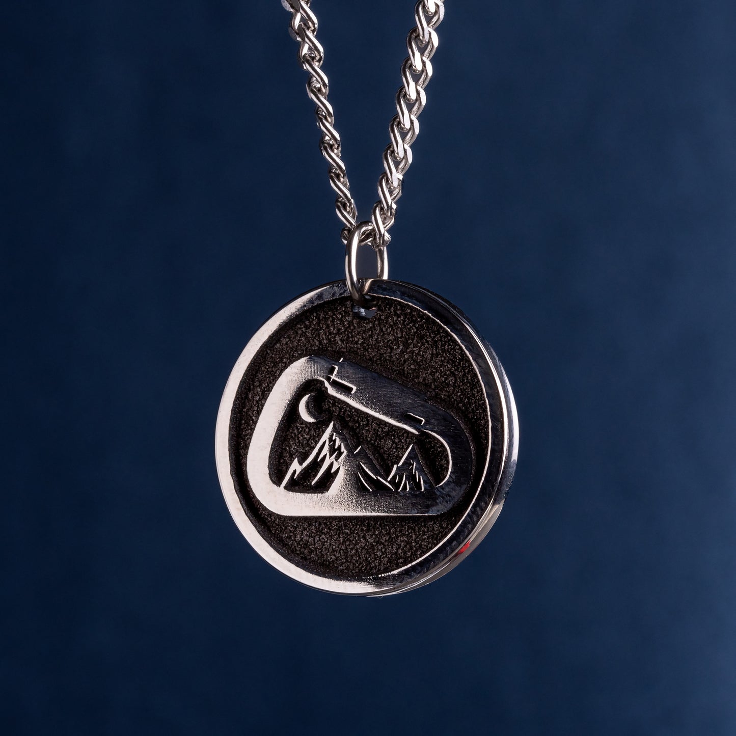 Personalized Mountain Carabiner Pendant - Perfect Gift for Adventure Lovers, Boulderer, Climber!