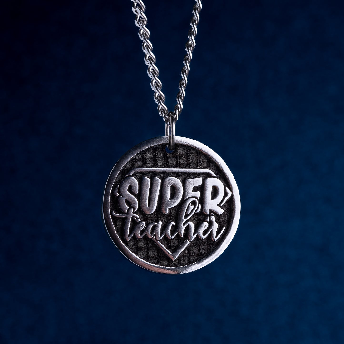 Personalized 'Super Teacher' Engraved Pendants - The Perfect Gift for Educators! Custom Necklace For Coach