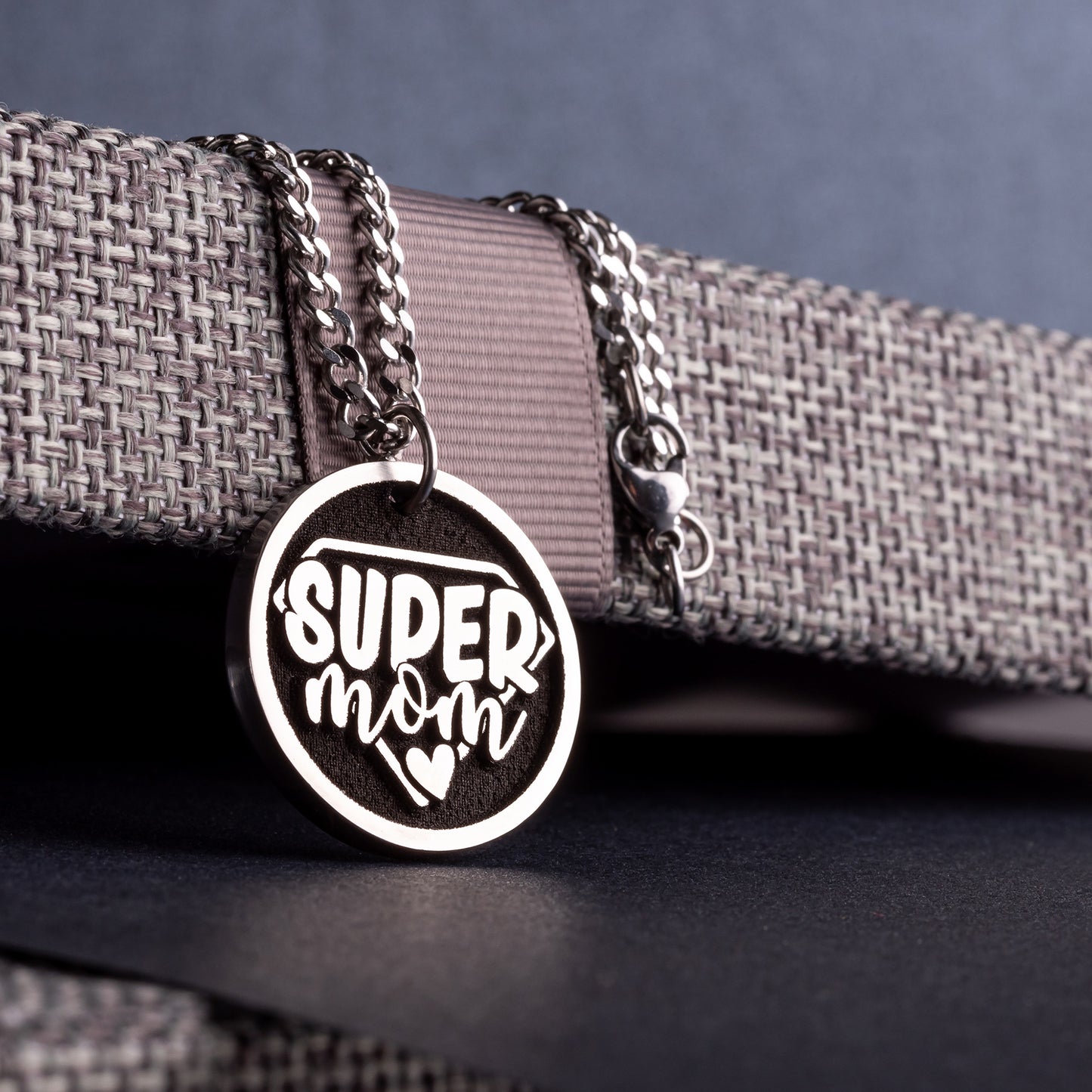 The Perfect Mother's Day Gift - Engraved Super Mom Pendant Necklace