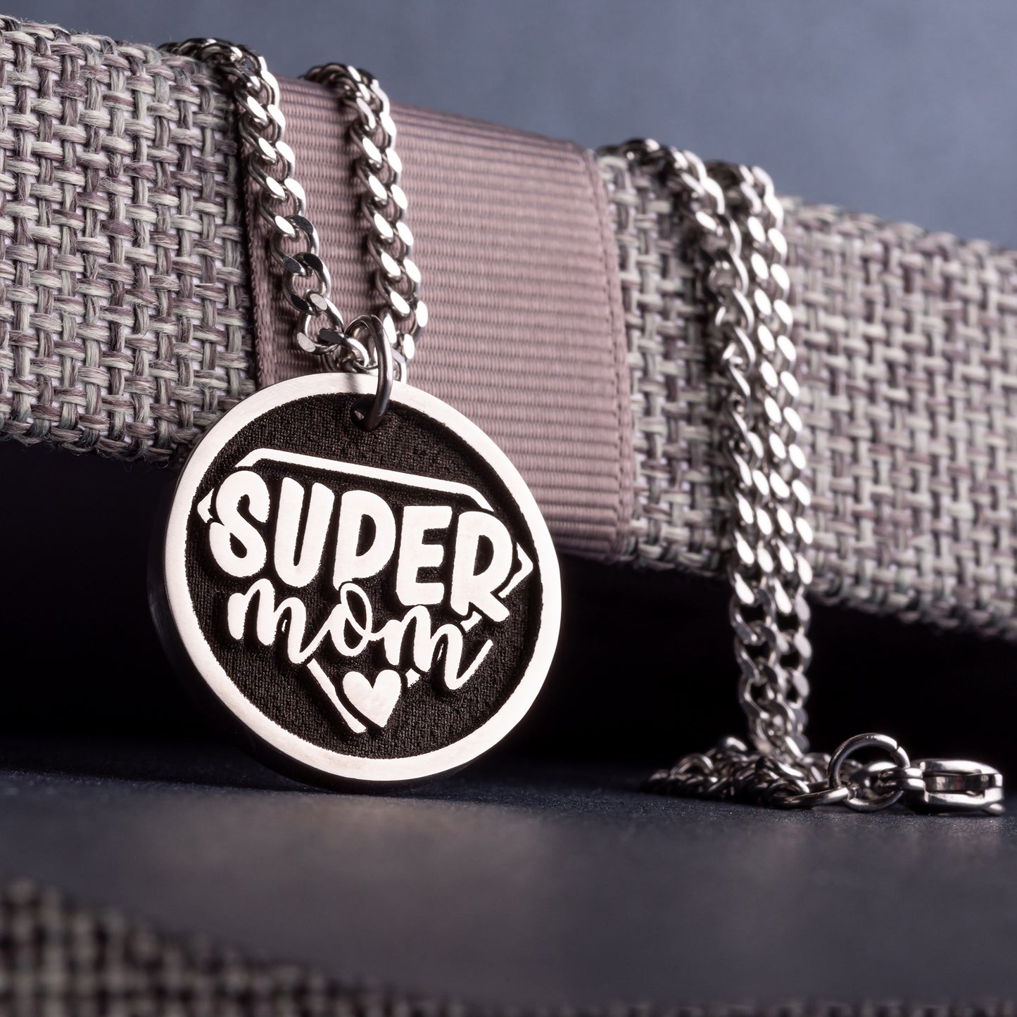 The Perfect Mother's Day Gift - Engraved Super Mom Pendant Necklace