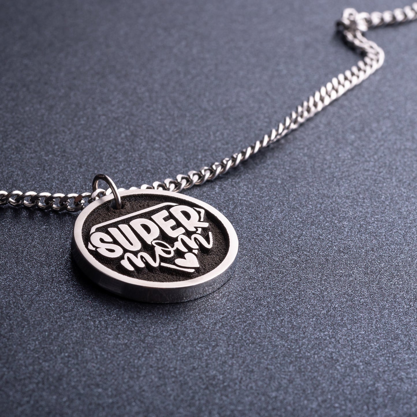 The Perfect Mother's Day Gift - Engraved Super Mom Pendant Necklace