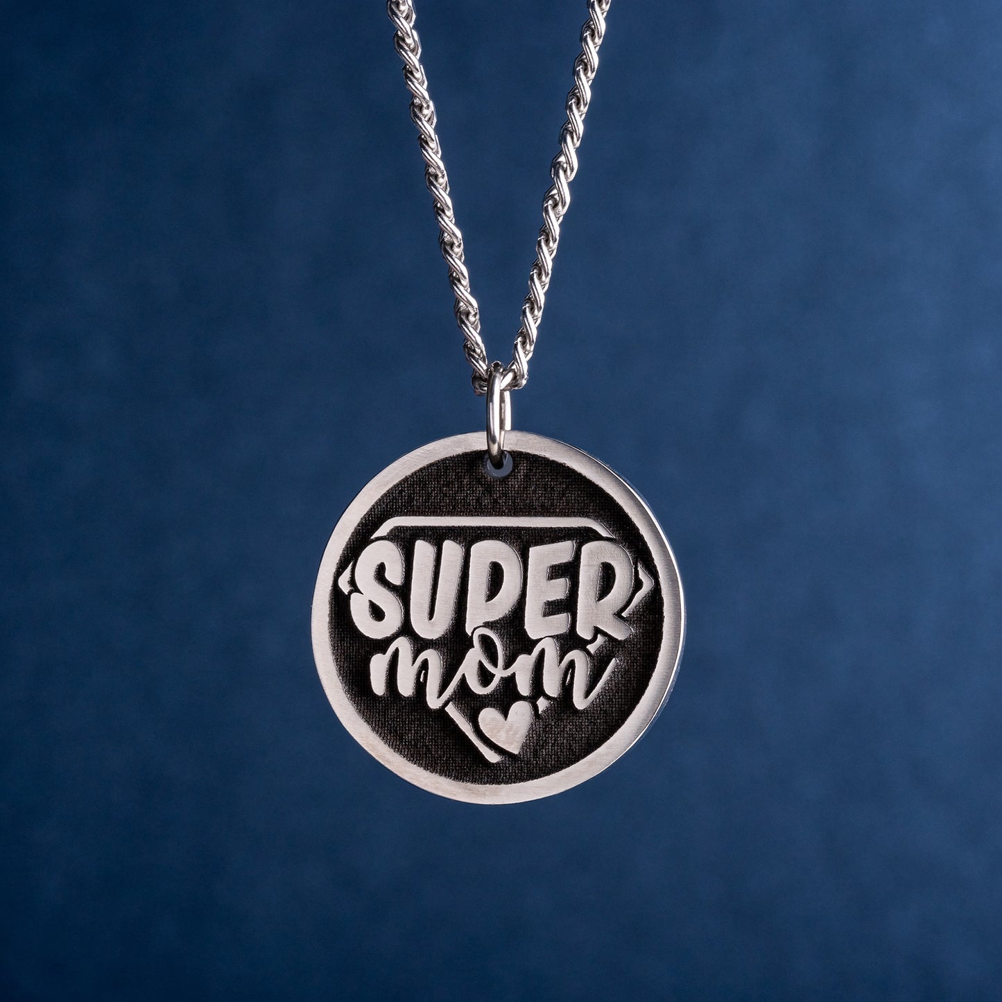 The Perfect Mother's Day Gift - Engraved Super Mom Pendant Necklace