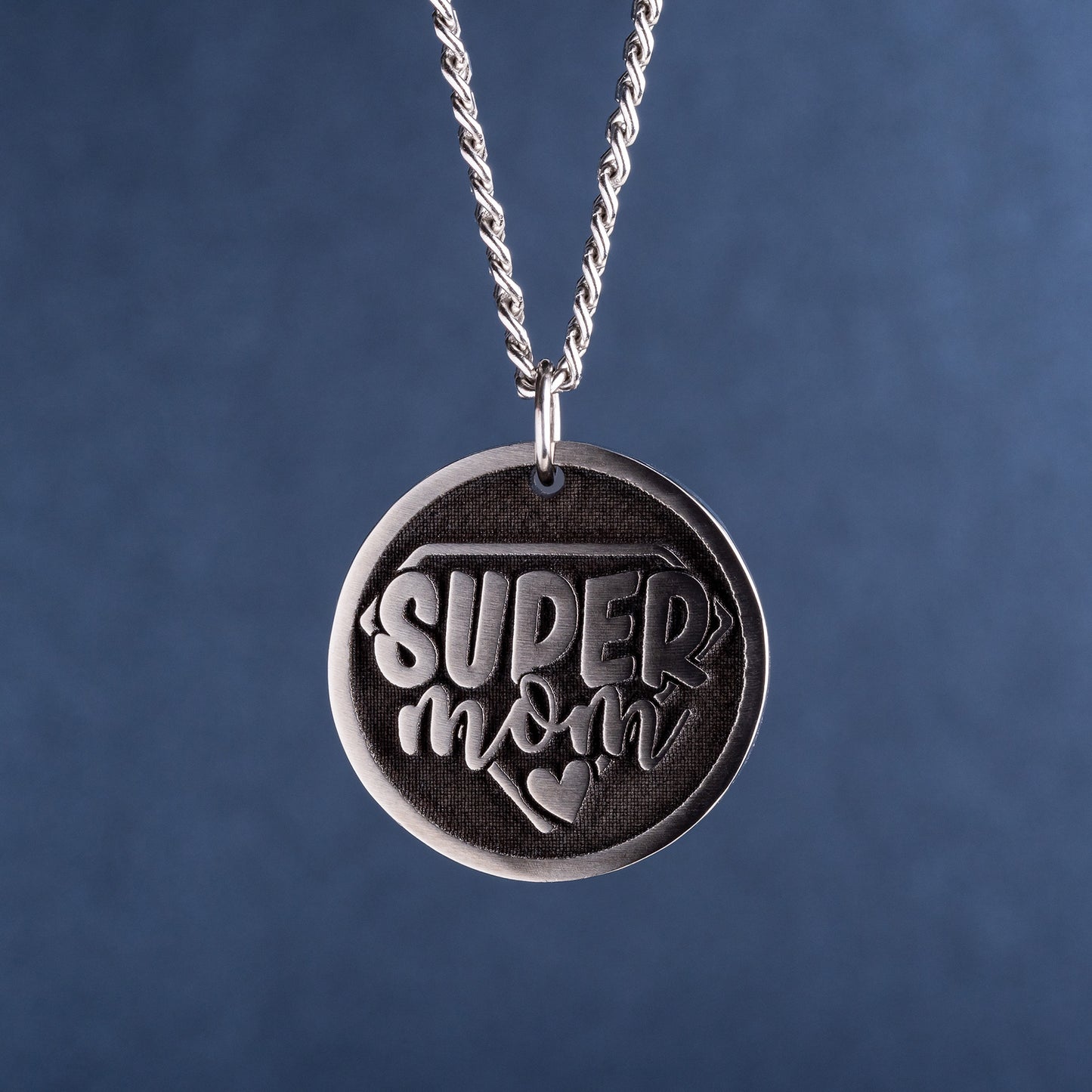 The Perfect Mother's Day Gift - Engraved Super Mom Pendant Necklace