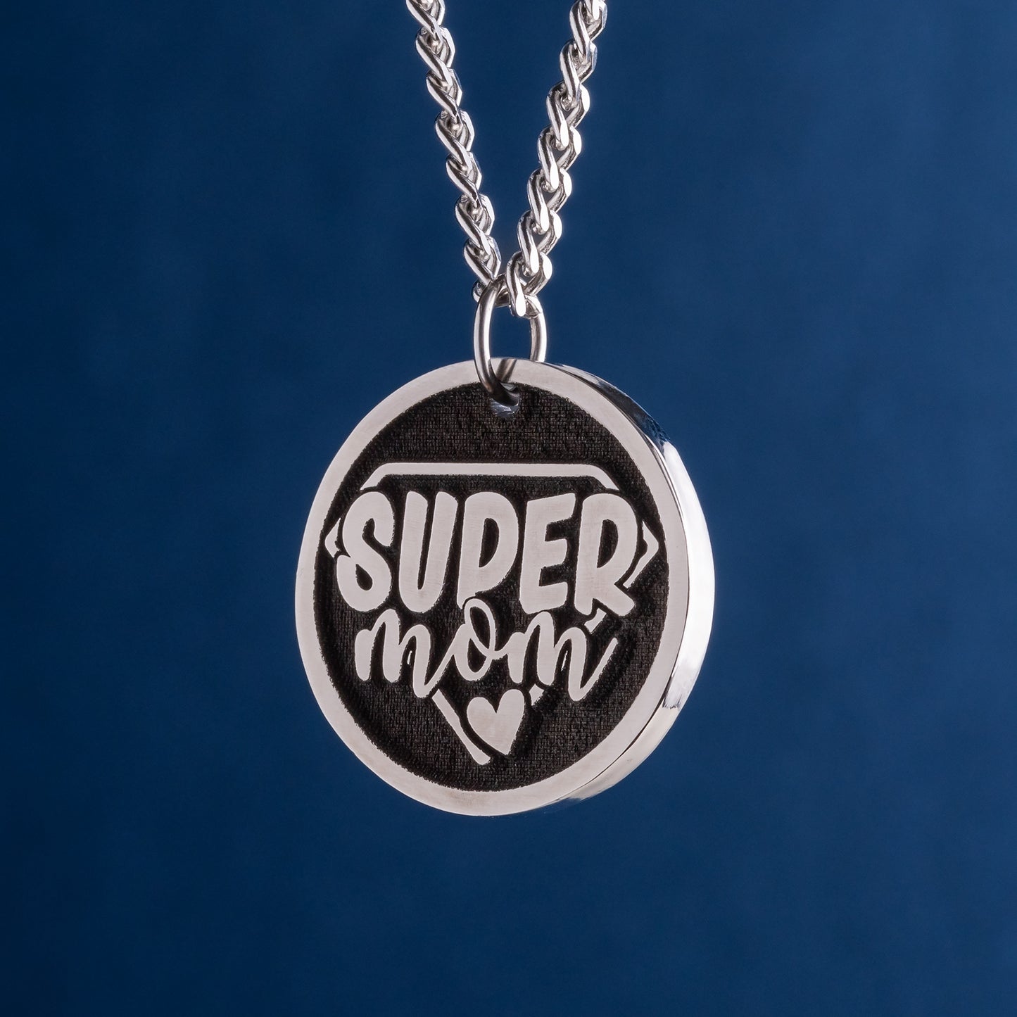 The Perfect Mother's Day Gift - Engraved Super Mom Pendant Necklace