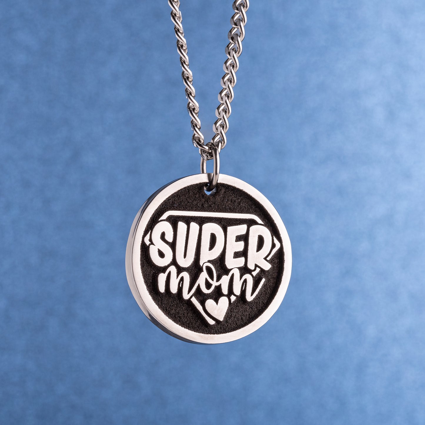 The Perfect Mother's Day Gift - Engraved Super Mom Pendant Necklace