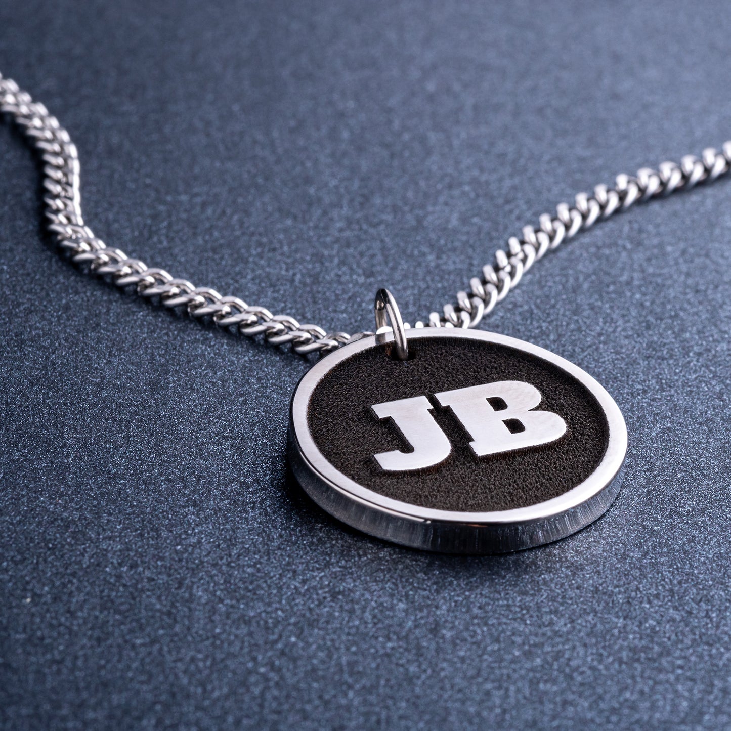 Personalized Initial Pendant for Men and Women. Custom Monogram Necklace