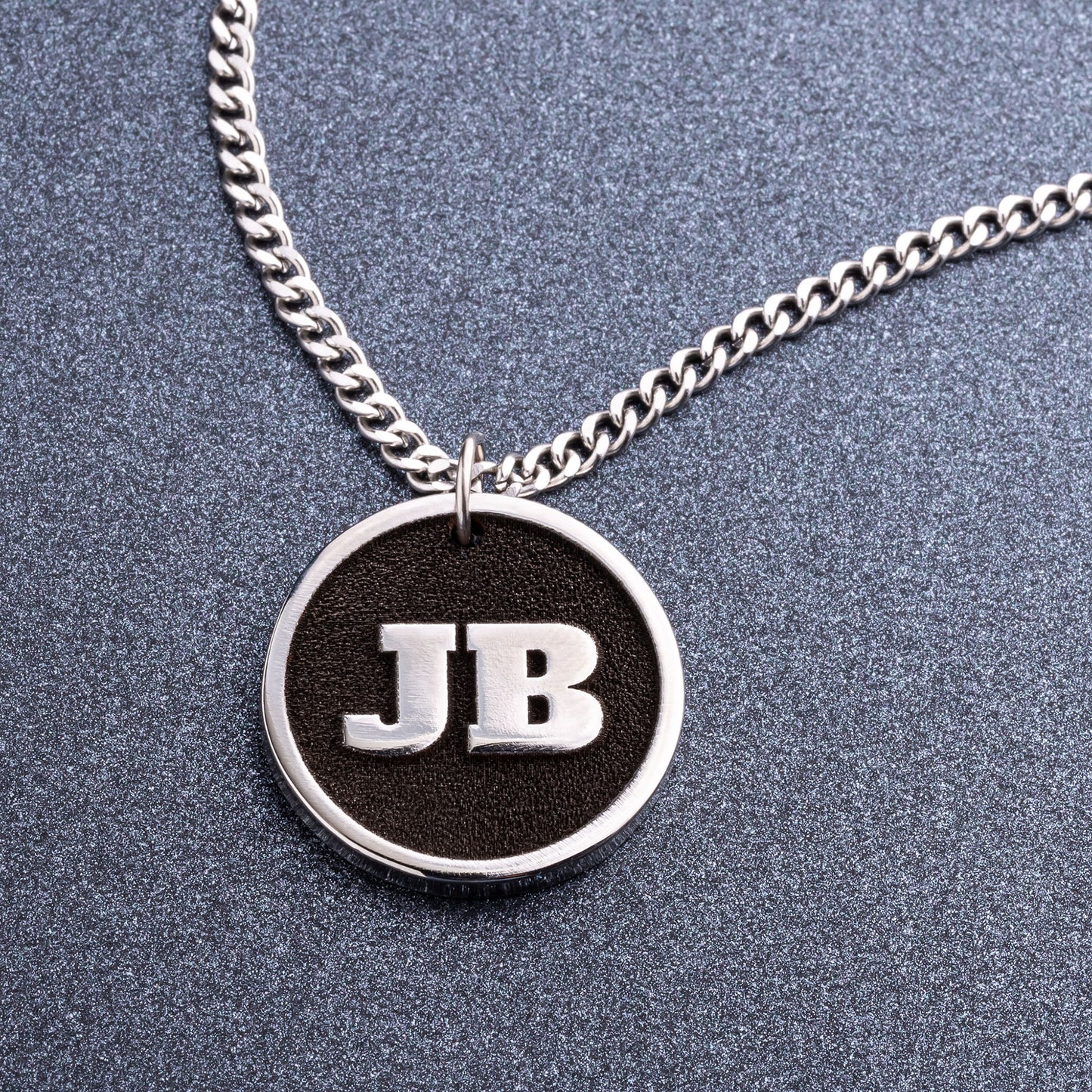 Personalized Initial Pendant for Men and Women. Custom Monogram Necklace