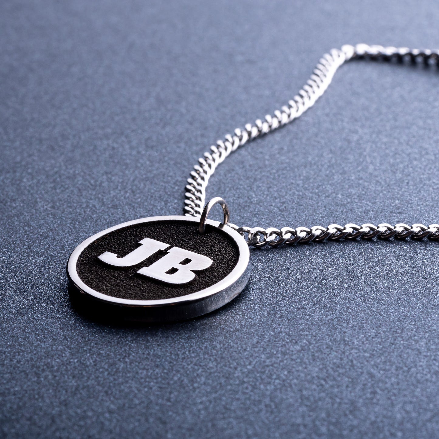 Personalized Initial Pendant for Men and Women. Custom Monogram Necklace