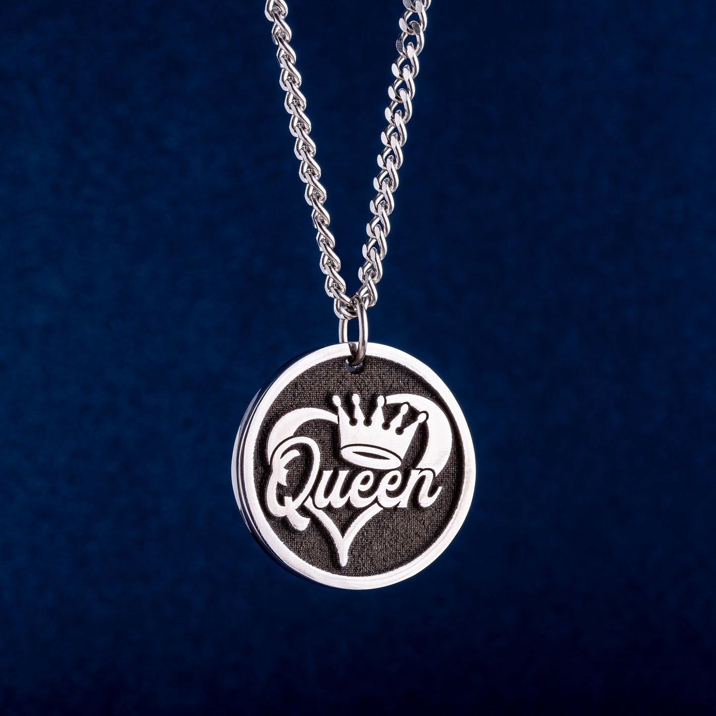 Queen Engraved Pendants - The Perfect Gift for Girls! Custom Necklace For for The Queen of Your Heart